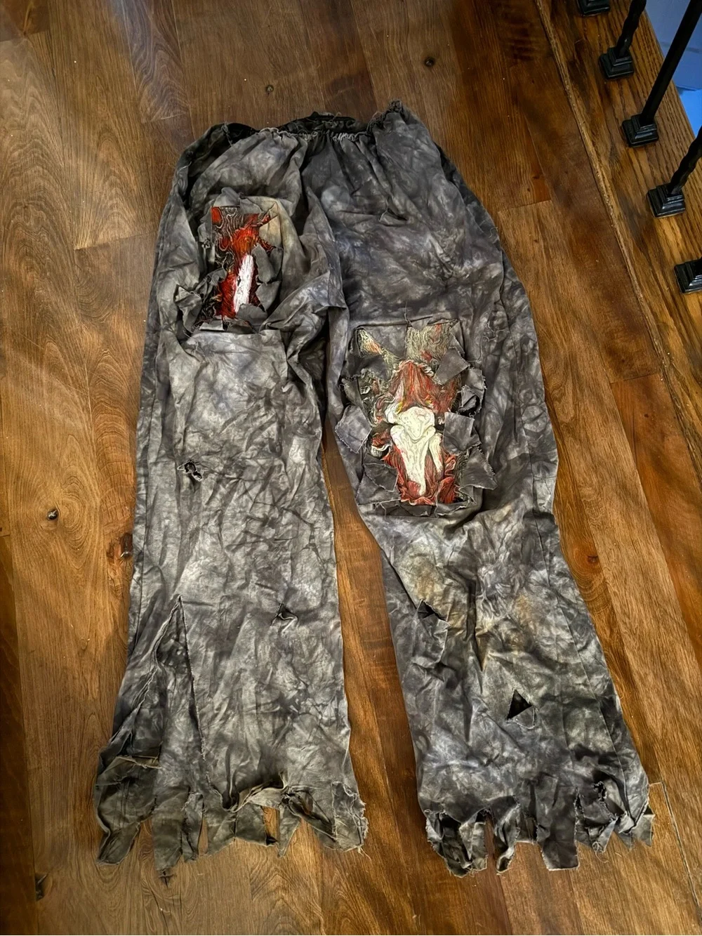 Teen camouflage green zombie costume pants size XL teen